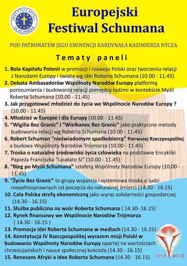 II Europejski Festiwal Schumana_Ulotka Rewers 2